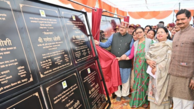 कैबिनेट मंत्री गणेश जोशी ने किया विभिन्न विकास योजनाओं का लोकार्पण एवं शिलान्यास