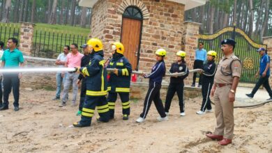 फायर स्टेशन ने किया मॉक ड्रिल