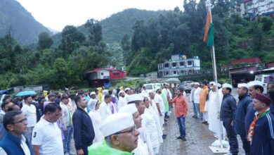 श्री केदारनाथ धाम प्रतिष्ठा रक्षा यात्रा का शुभारम्भ