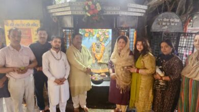 शिव सैनिकों ने की श्री शनि देव महाराज की पूजा अर्चना