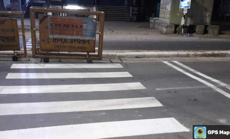 राजपुर रोड डिवाईडर का शुरू हो गया काम