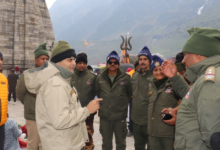केदारनाथ पहुंचे SDRF सेनानायक अर्पण यदुवंशी, यात्रा व्यवस्थाओं का लिया जायजा